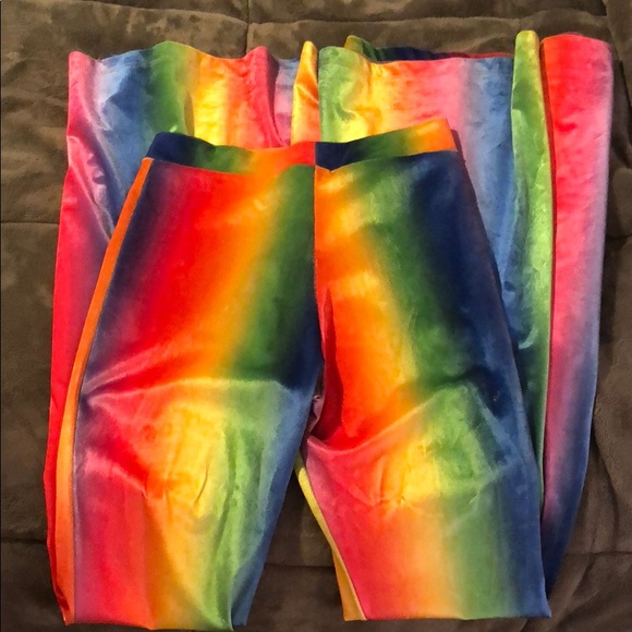iHeartRaves Pants - Type-Dye Bell Bottom Pants